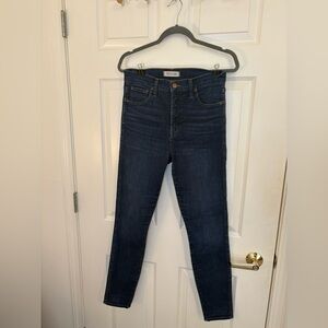 Madewell Dark Blue Skinny Jeans